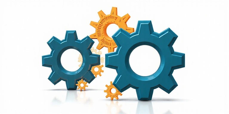 Engranajes y galletas simbolizando funcionalidad